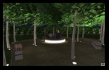 Nocna wizualizacja mini parku na osiedlu Hiszpańskim